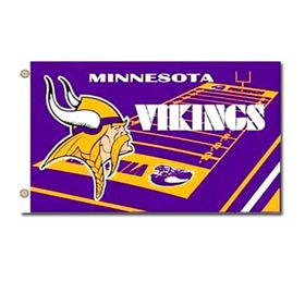 Minnesota Vikings NFL Field Design 3'x5' Banner Flagminnesota 