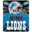 Detroit Lions Light Weight Fleece NFL Blanket (Shadow Series) (50x60)