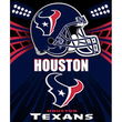 Houston Texans Light Weight Fleece NFL Blanket (Shadow Series) (50x60)