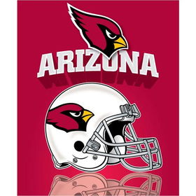 Arizona Cardinals Light Weight Fleece NFL Blanket (Grid Iron) (50x60)arizona 