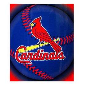 Saint Louis Cardinals Light Weight Fleece MLB Blanket (Flashball Series) (50x60)saint 