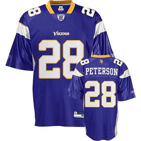 Adrian Peterson #28 Minnesota Vikings NFL Replica Player Jersey (Team Color) (XX-Large)adrian 