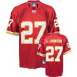 Larry Johnson #27 Kansas City Chiefs Youth NFL Replica Player Jersey (Team Color) (Medium)