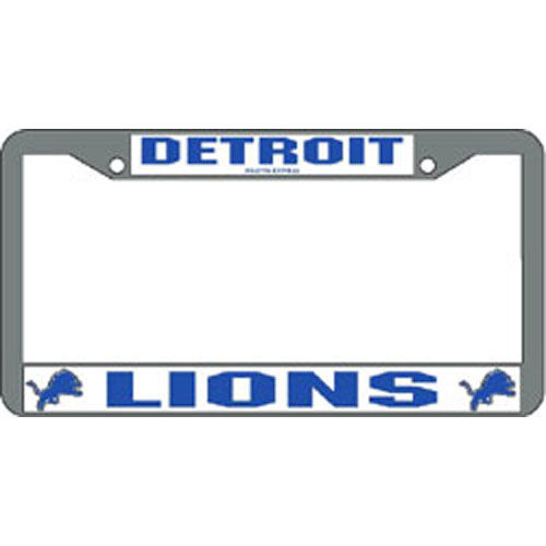 Detroit Lions NFL Chrome License Plate Framedetroit 