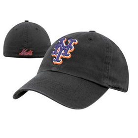New York Mets Franchise" Fitted MLB Cap (Black) (Medium)"york 